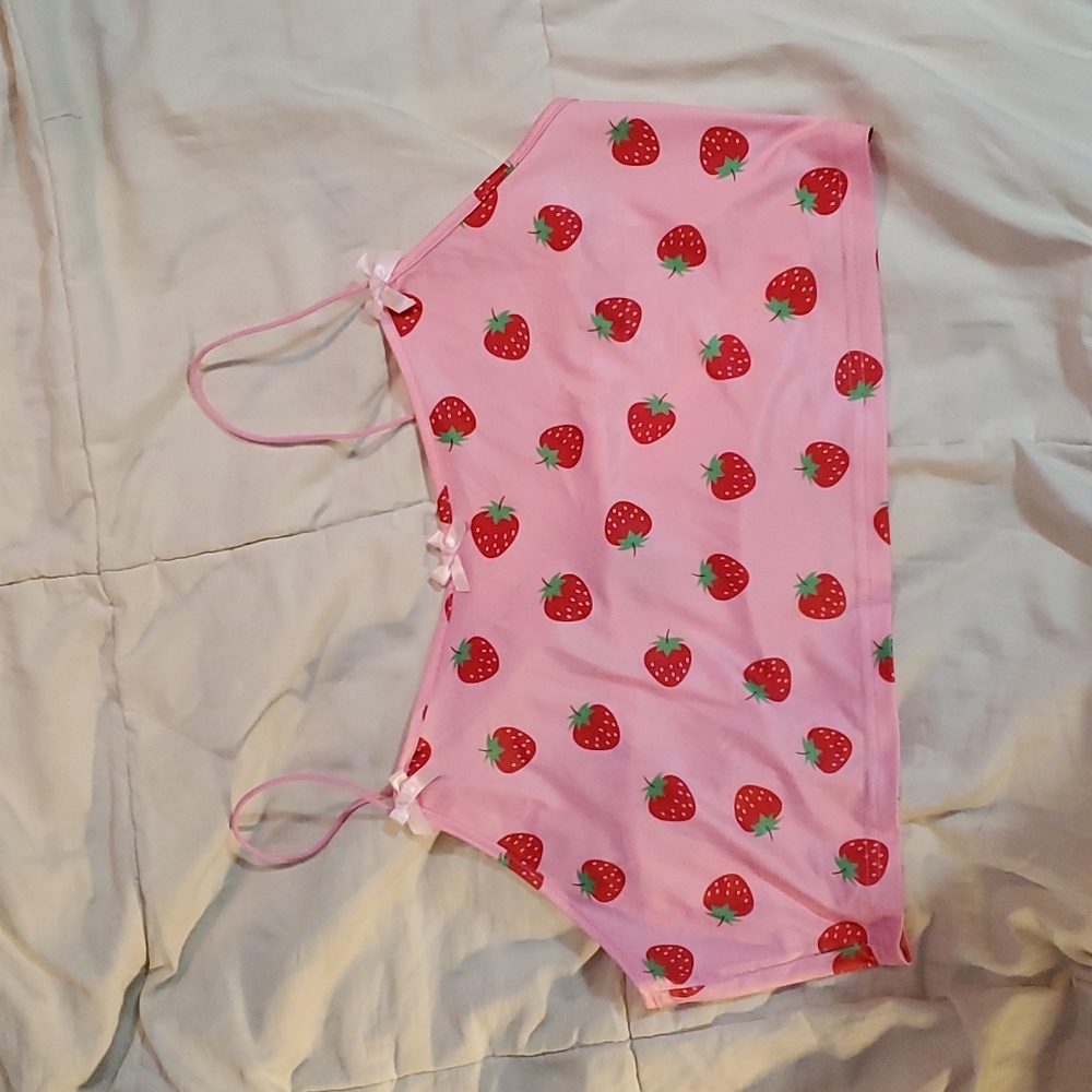 Strawberry Crop Top